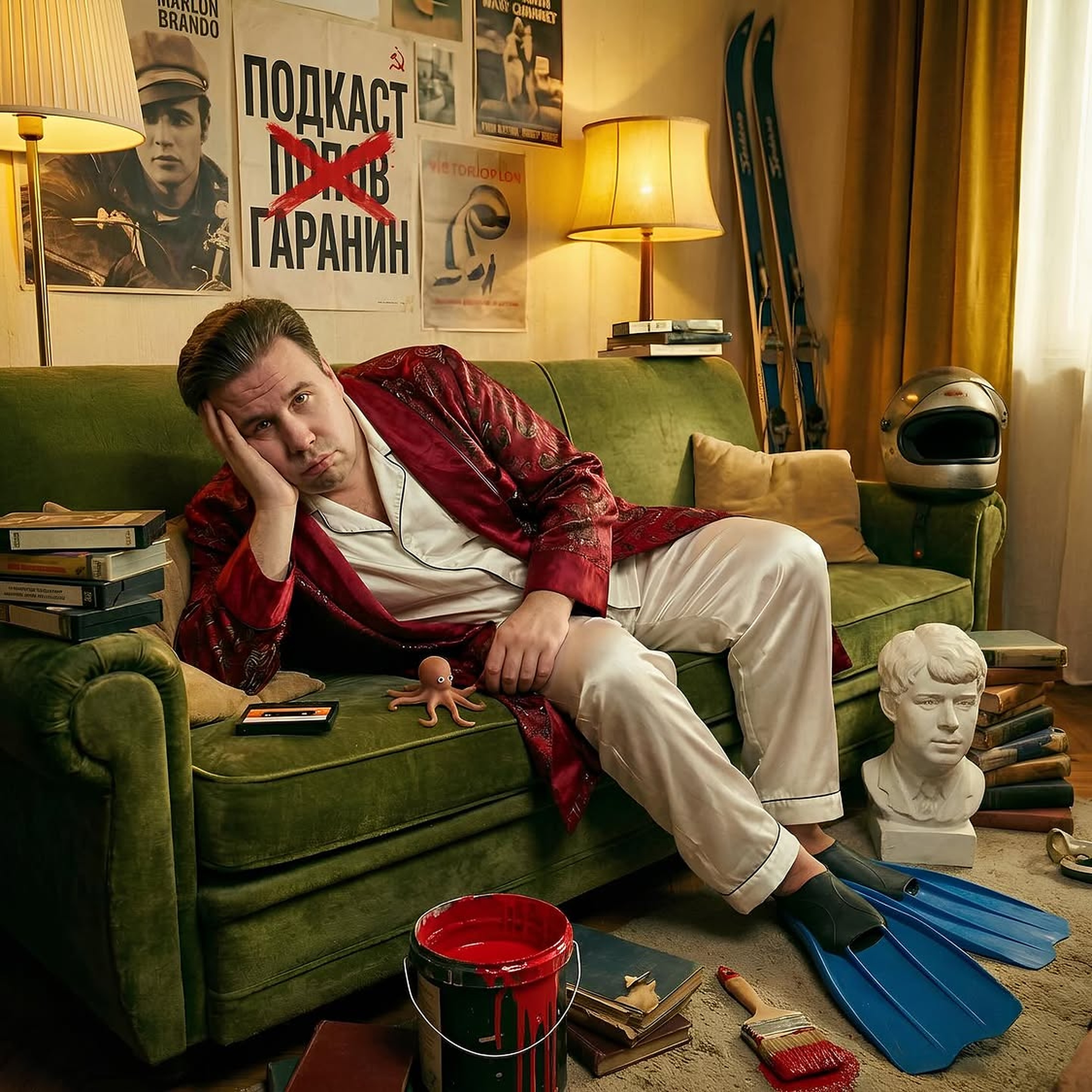 Главный постер подкаста «Попов Гаранин», 2026 год